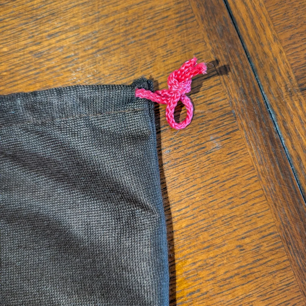 Kate Spade Brown Dust Bag with Pink Drawstring